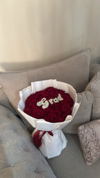 50 premium rose grad bouquet