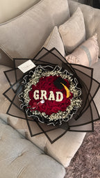 Pearl wrap grad bouquet
