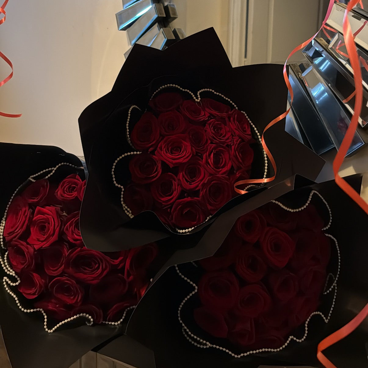 Premium initial bouquets - 20 count