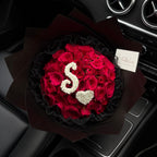 Initial standard rose bouquet