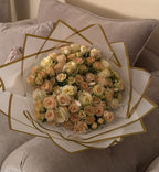 Beige and white mixed large bouquet