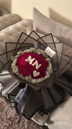 Initial skirt bouquet