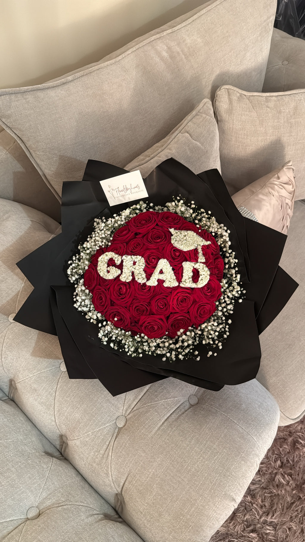 Premium grad rose bouquet