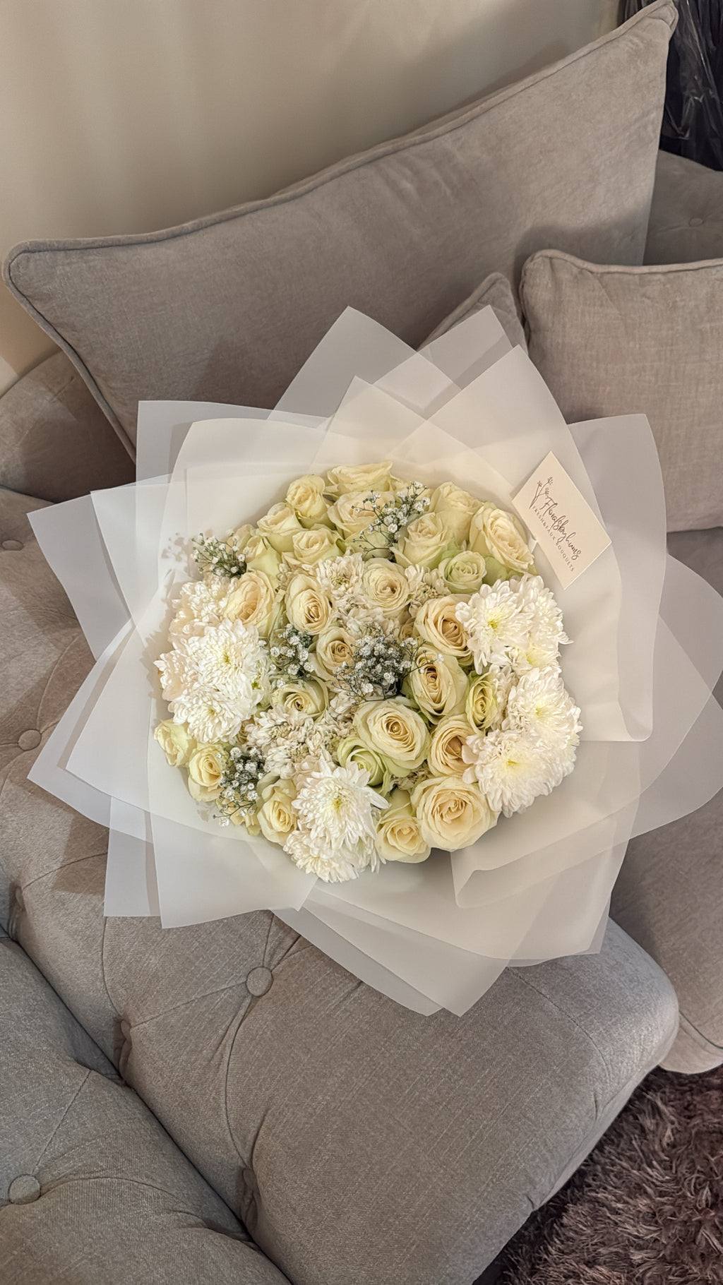 White diamond bouquet