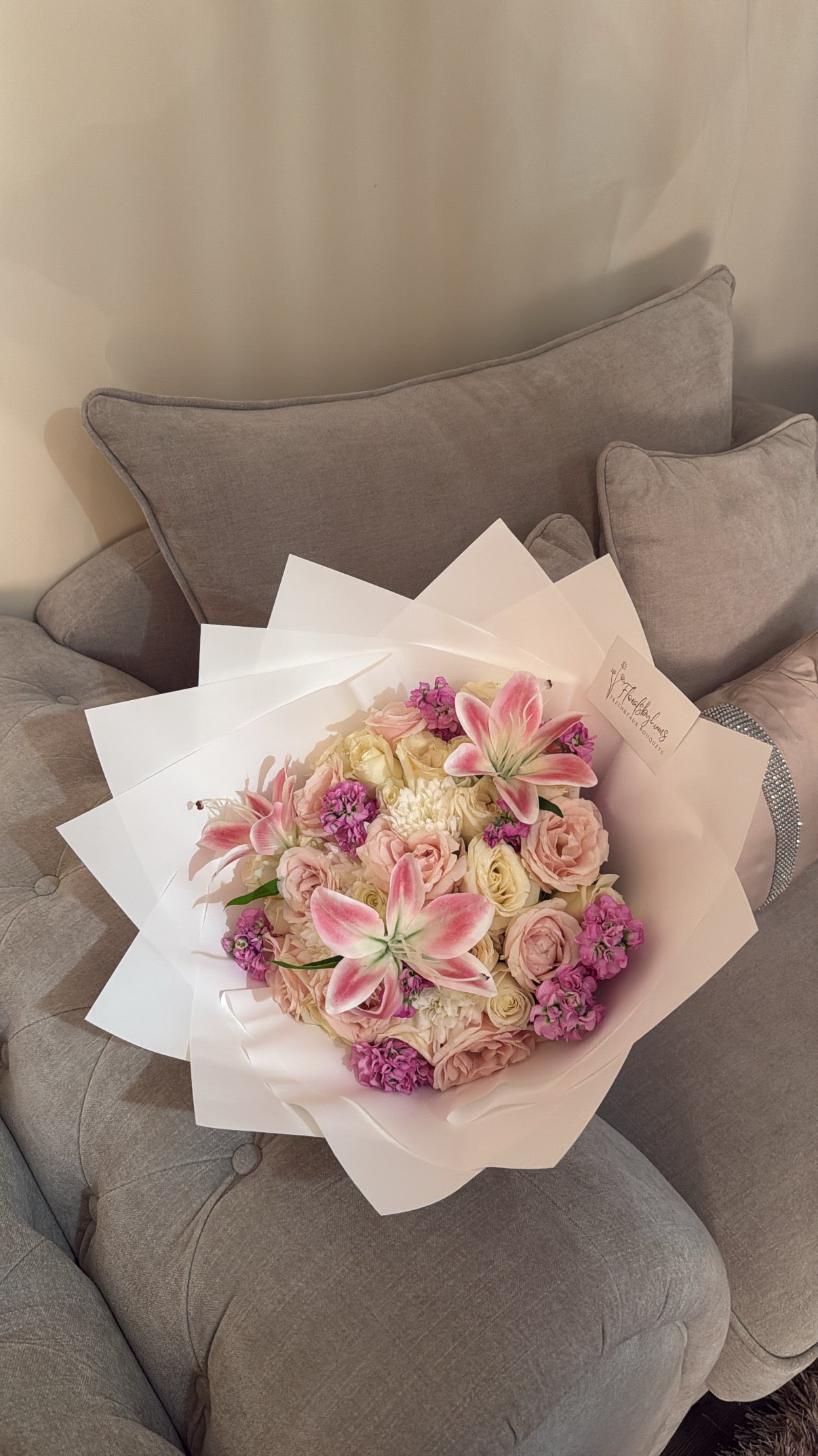 Pink blush mix bouquet