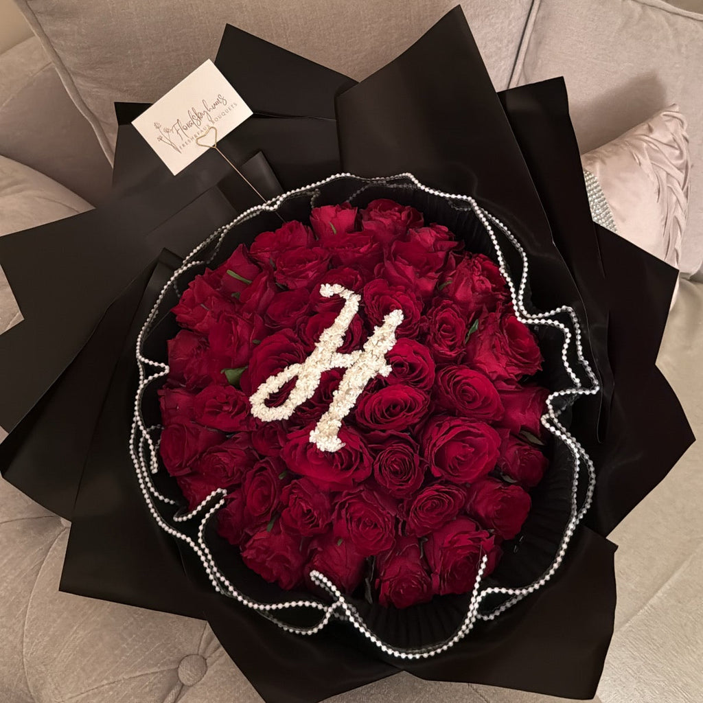 Initial bouquet - standard roses