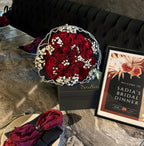 Bridal shower red rose bouquet