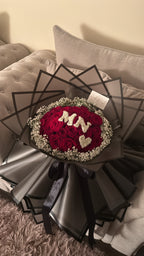 Initial skirt bouquet