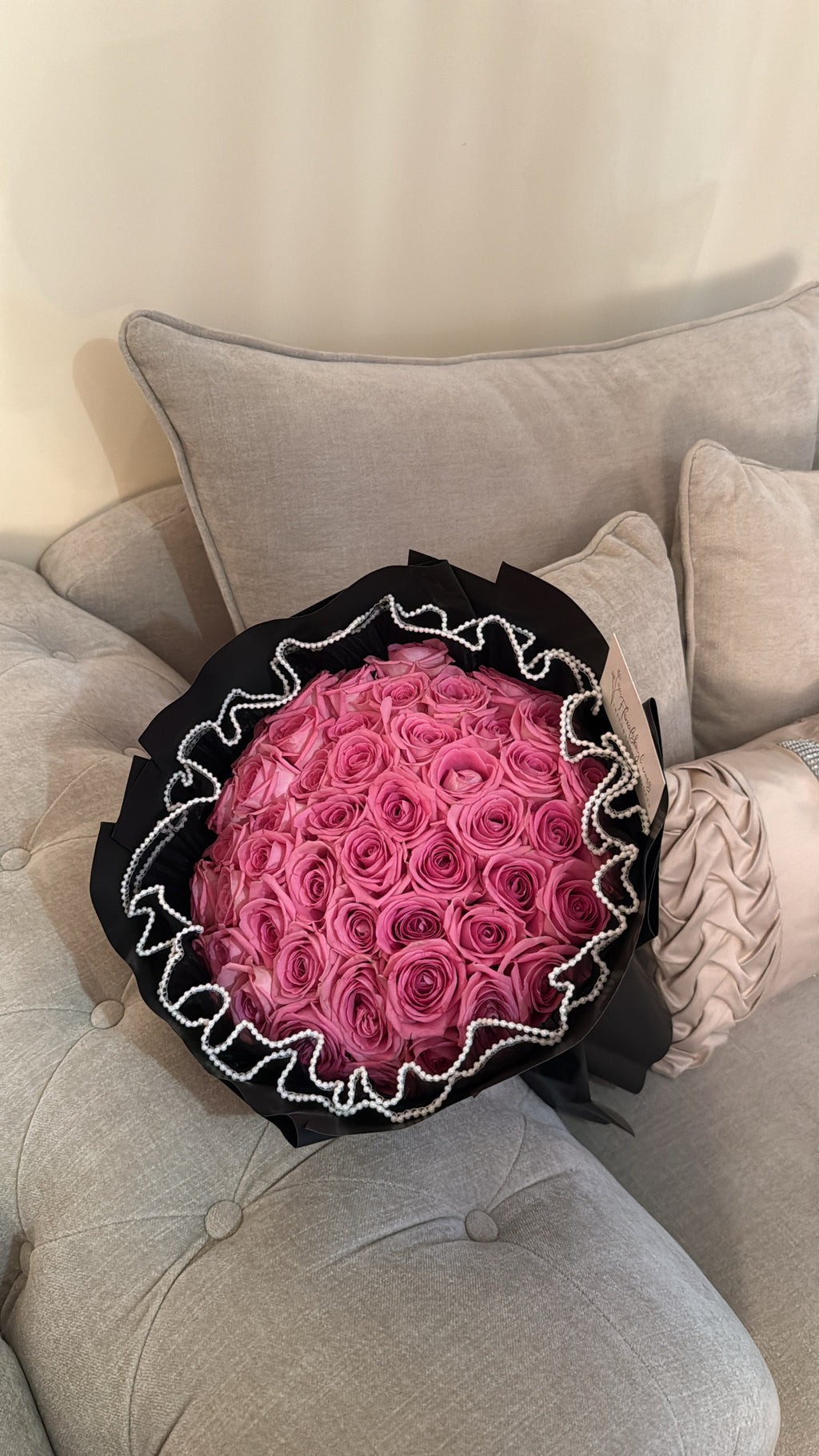 50 premium pink rose grad bouquet