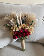 Bridal pampas bouquet