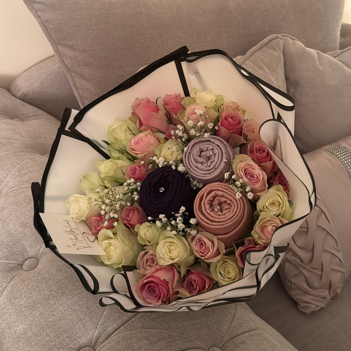 Jersey hijab bouquet
