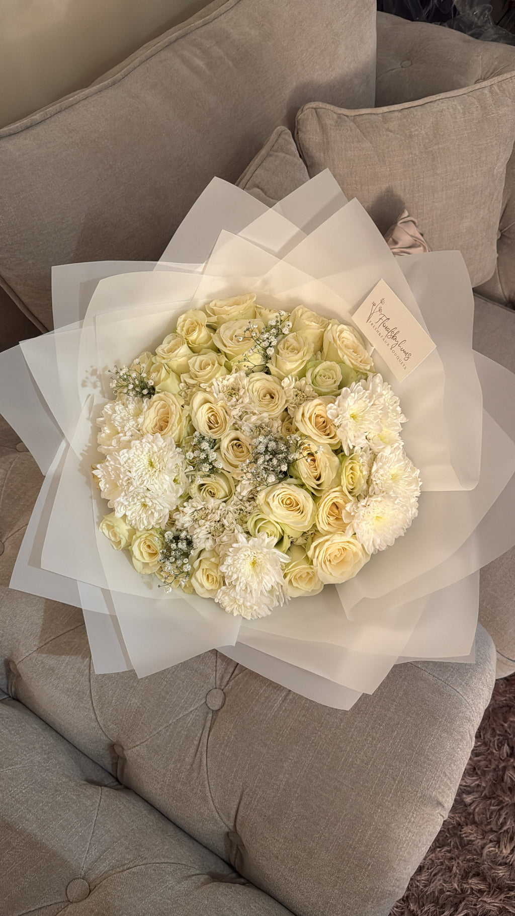 White diamond bouquet