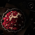 Grad bouquet - italic writing