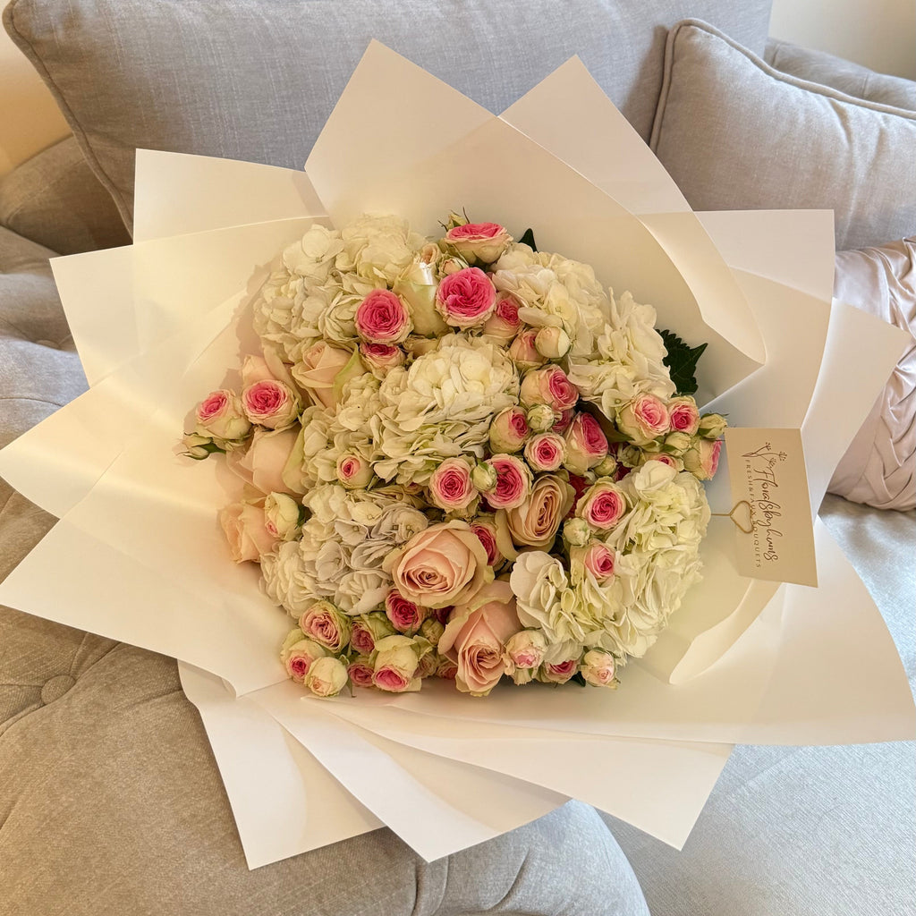 Hydrangea mixed floral bouquet