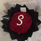 Premium rose initial bouquet- 60 roses