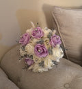 Nikkah bouquet - white and lillac