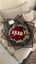 Pearl wrap grad bouquet
