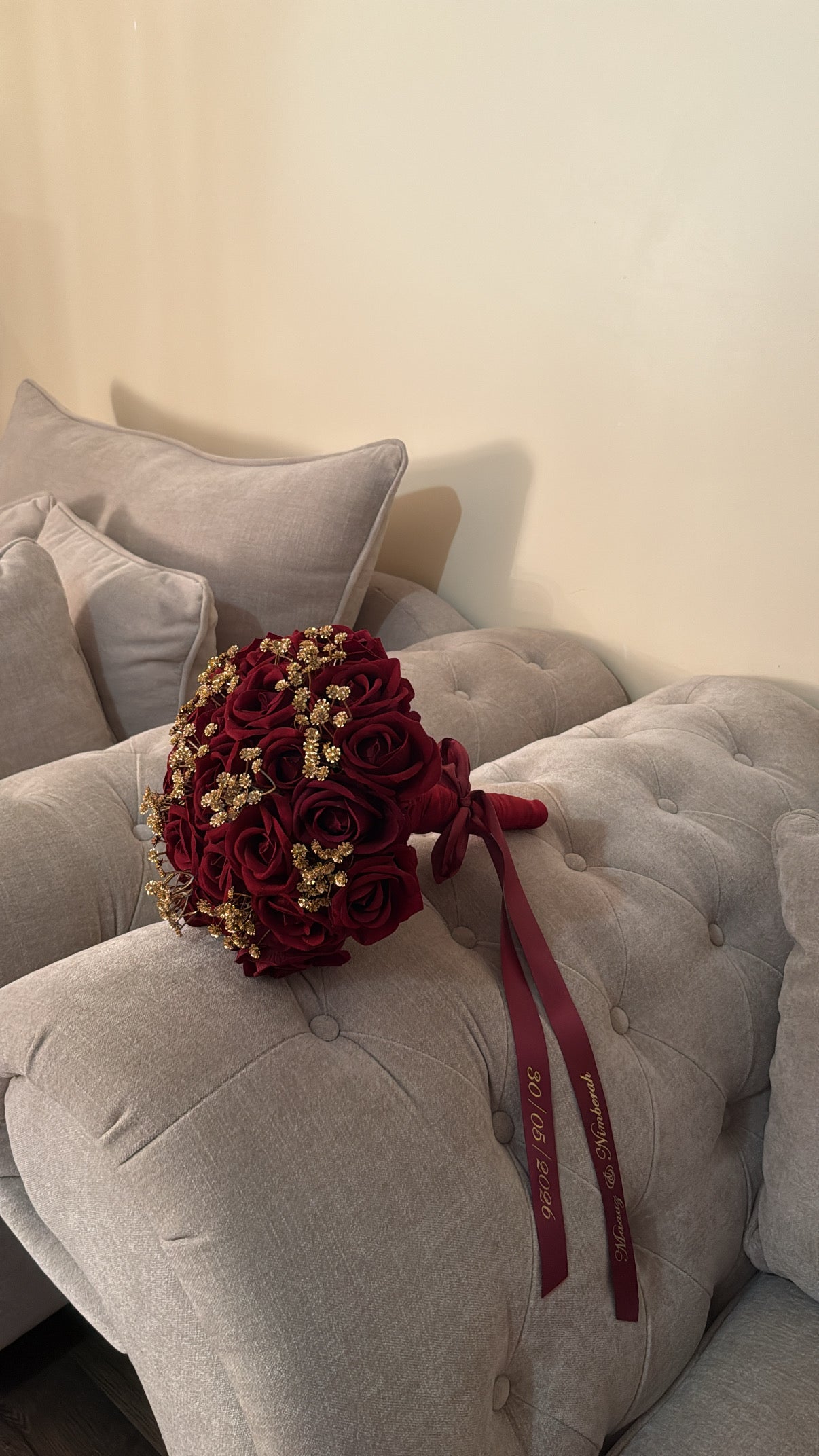 Faux bridal bouquet
