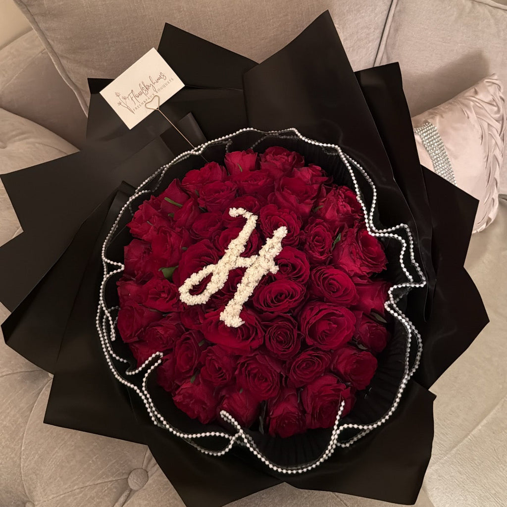 Initial bouquet - standard roses