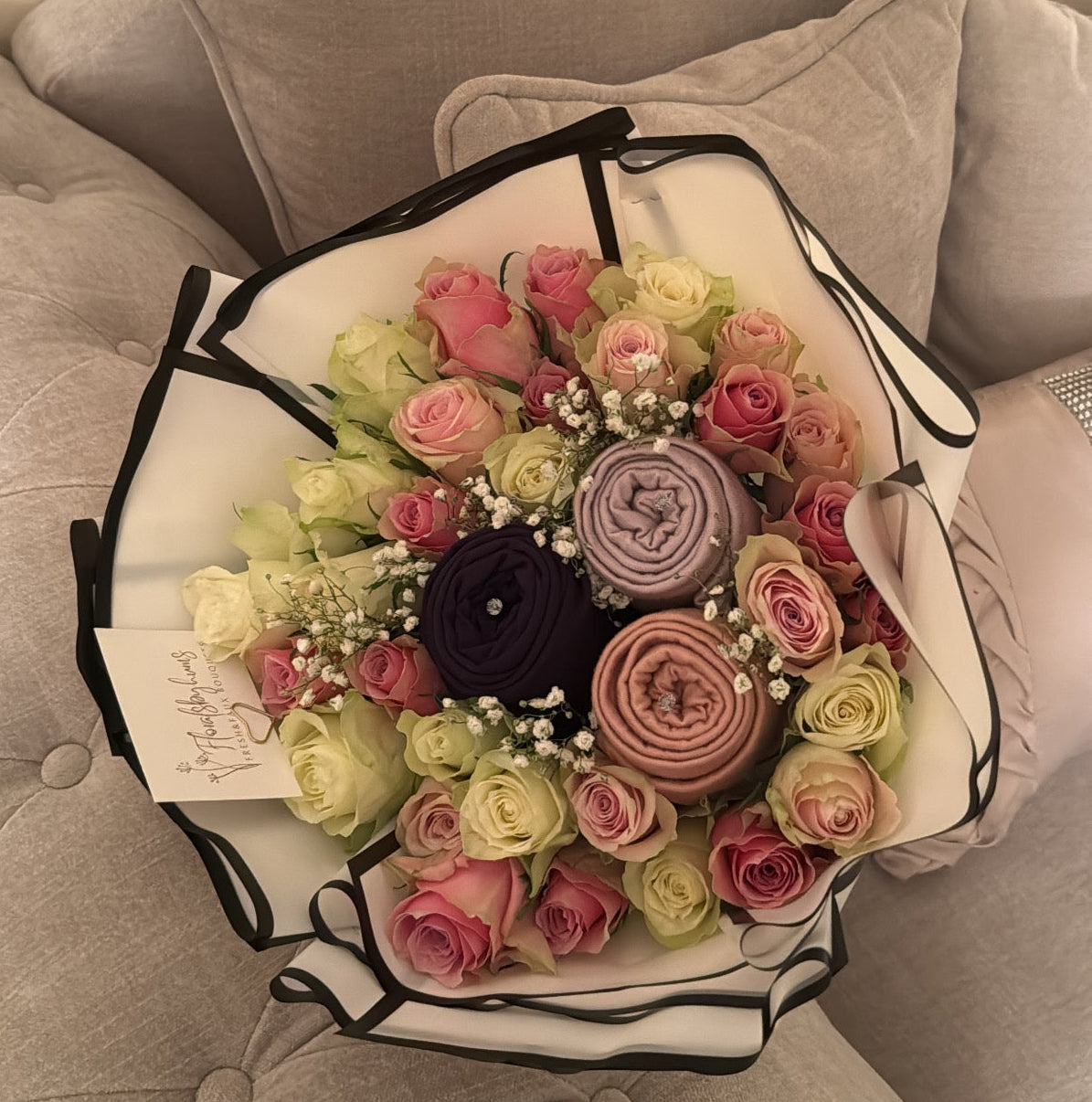 Jersey hijab bouquet