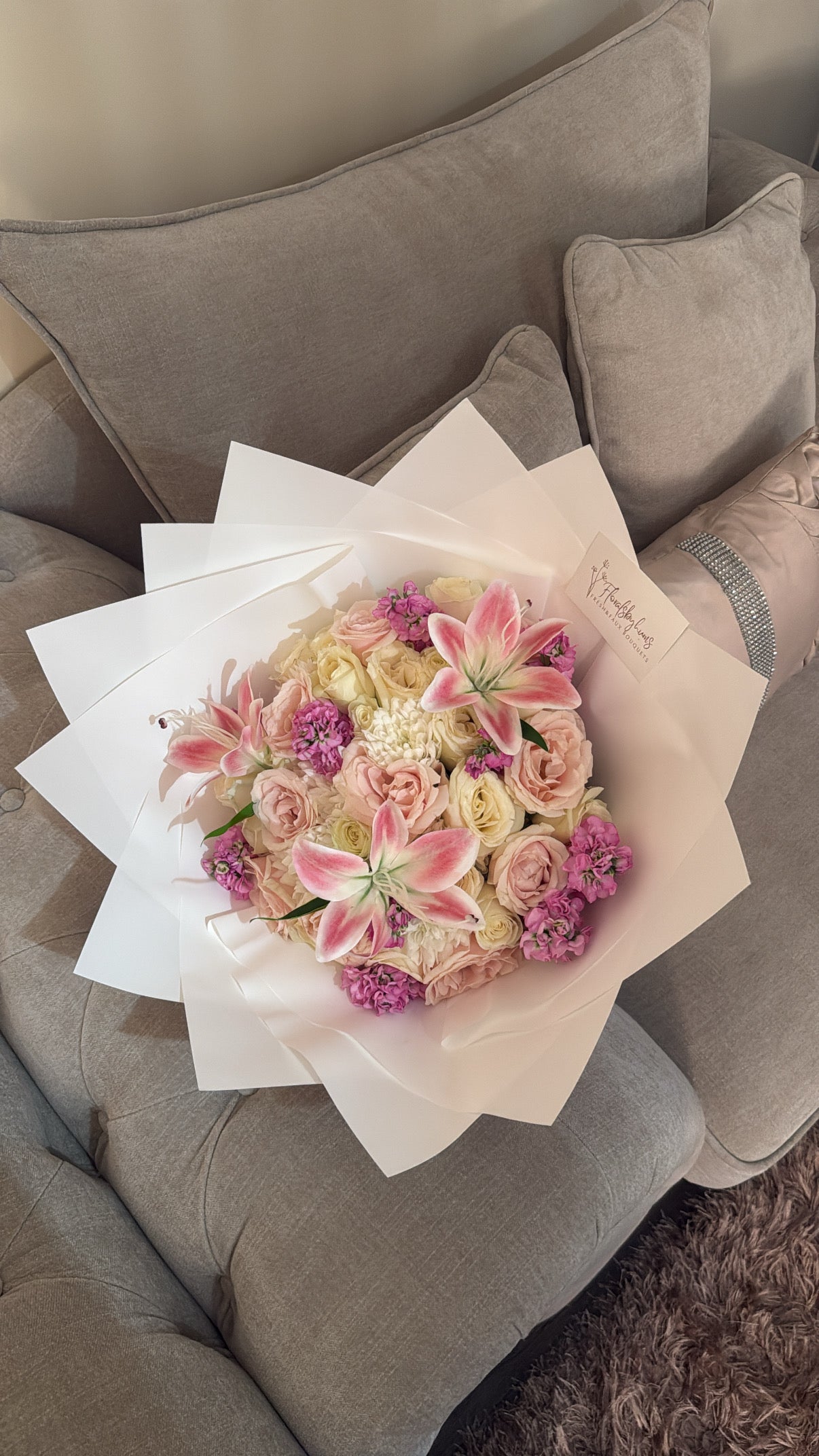 Pink blush mix bouquet