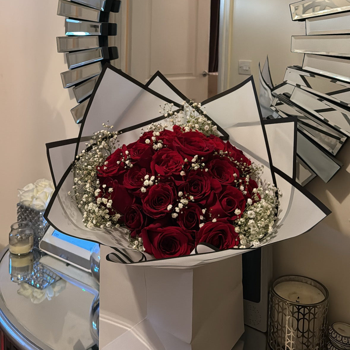 Red rose grad bouquet