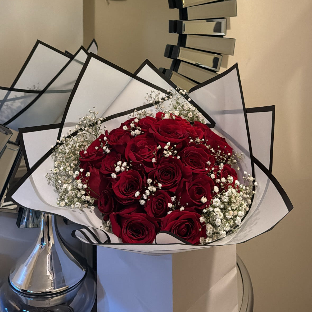 Red rose grad bouquet