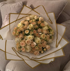 Beige and white mixed large bouquet