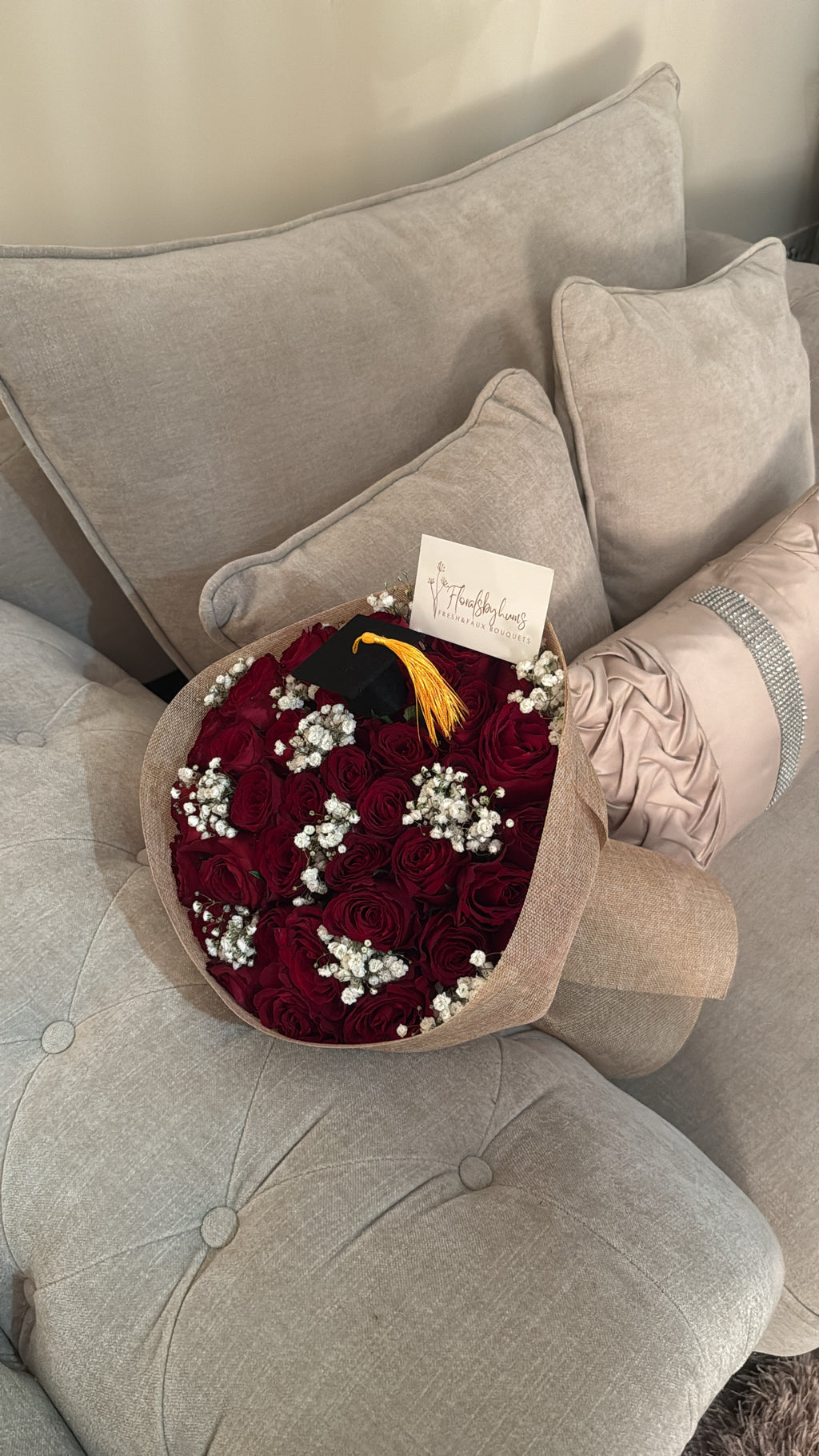 Standard rose grad bouquet
