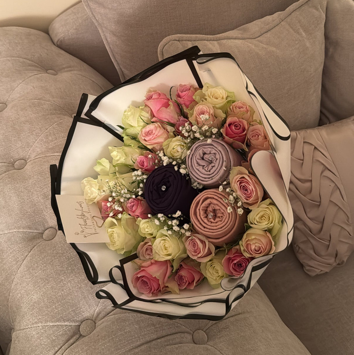 Jersey hijab bouquet